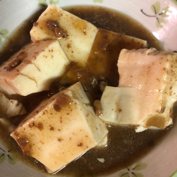 鶏ひき肉と豆腐のすき焼き煮
